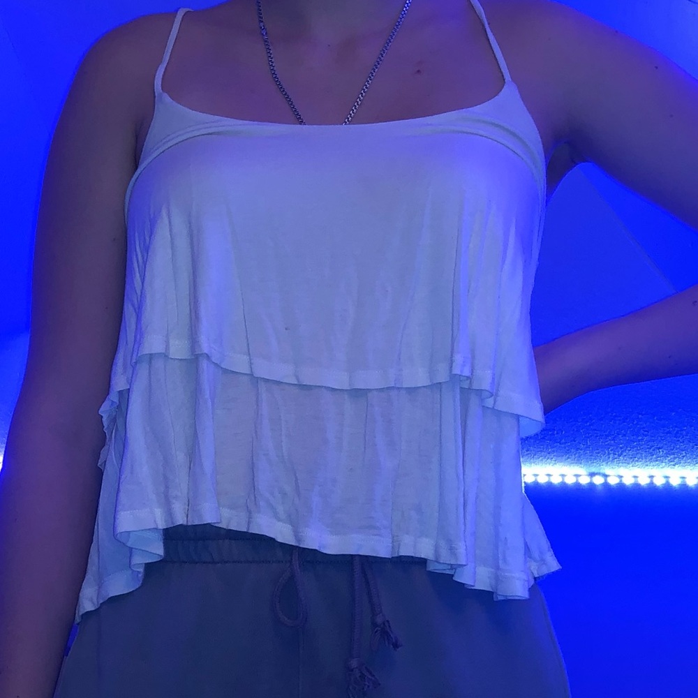 White Flowy Shirt